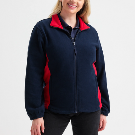 Uneek Women's Two Tone Full Zip Fleece Jacket (UC617)