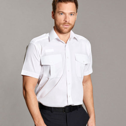 Men's Short Sleeve Shirt Pilot Radio Loop (HP136)