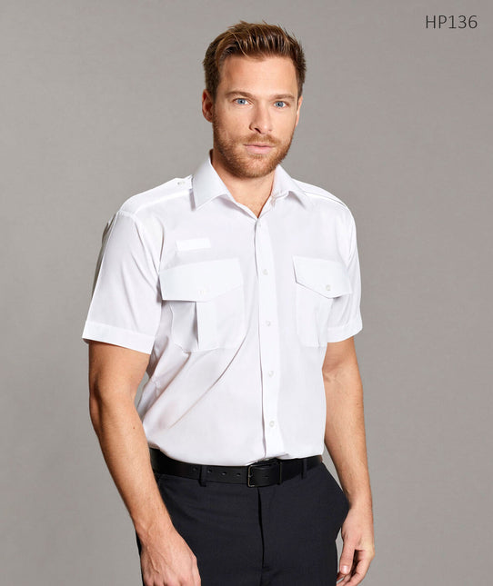 Men's Short Sleeve Shirt Pilot Radio Loop (HP136)