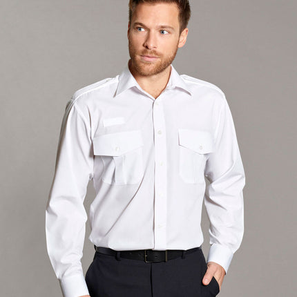 Men's Long Sleeve Shirt Pilot Radio Loops (P136)