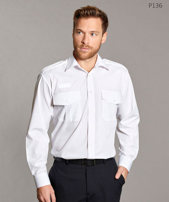 Men's Long Sleeve Shirt Pilot Radio Loops (P136)