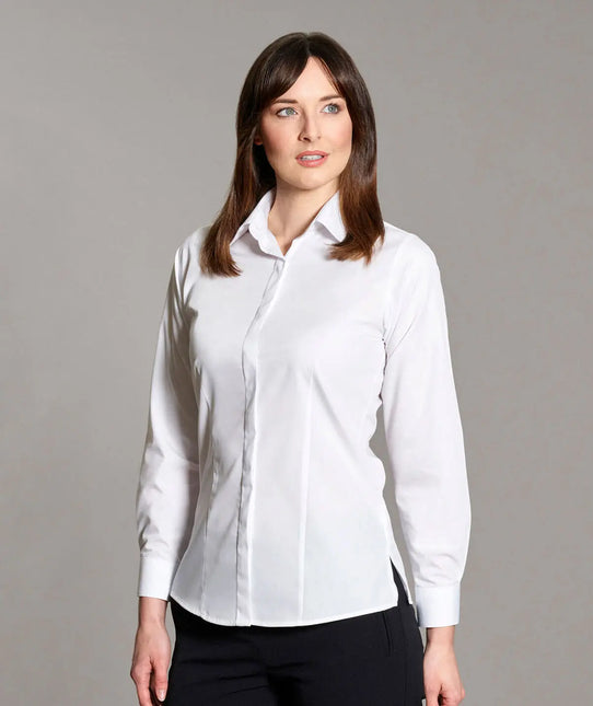 Ladies Long Sleeve Blouse Fly Front Classic (BH903) My Store