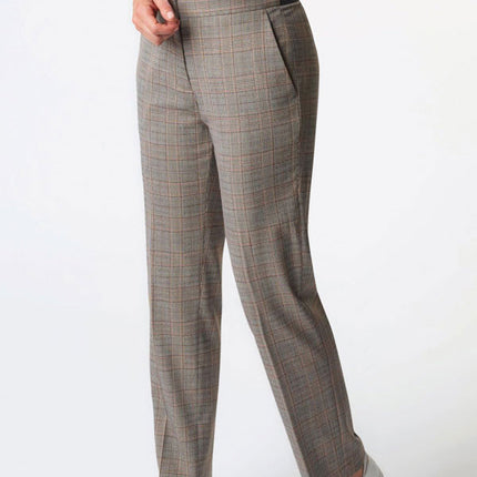 Ladies Trouser Stella Slim fit Check (BT2364) Sizes 18-26