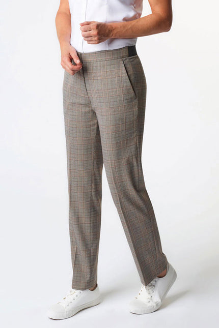 Ladies Trouser Stella Slim fit Check (BT2364) Sizes 18-26