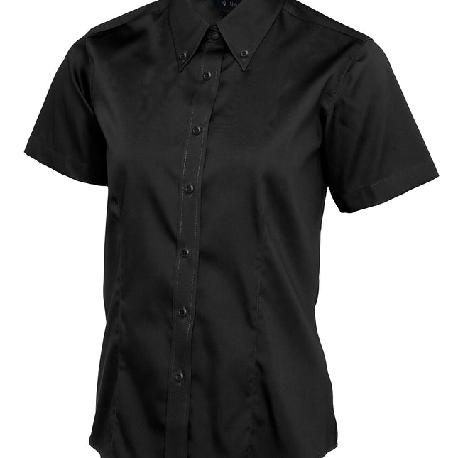 Ladies Pinpoint Oxford Short Sleeve shirt (UC704)