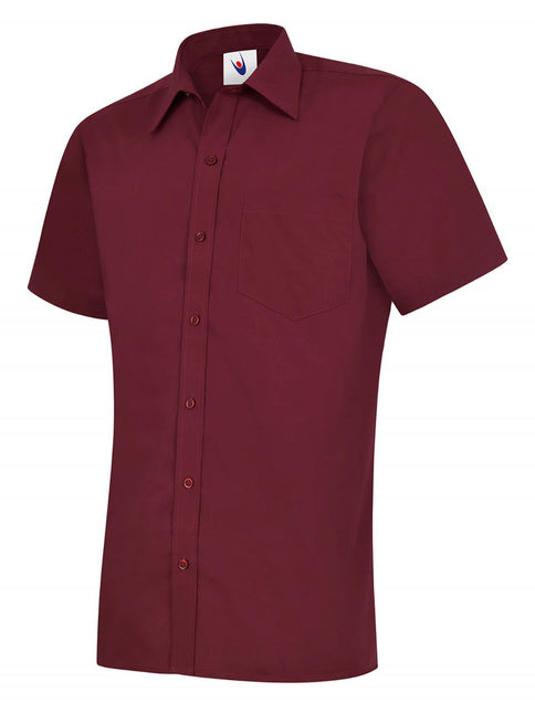 Men's Poplin Short Sleeve Shirt (UC710)