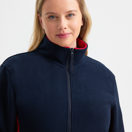 Uneek Women's Two Tone Full Zip Fleece Jacket (UC617)