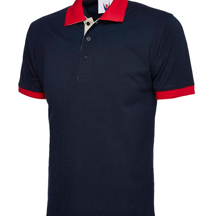 Unisex Contrast Pique Polo Shirt (UC107)