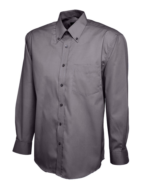 Men's Pinpoint Oxford Long Sleeve Shirt (UC701)