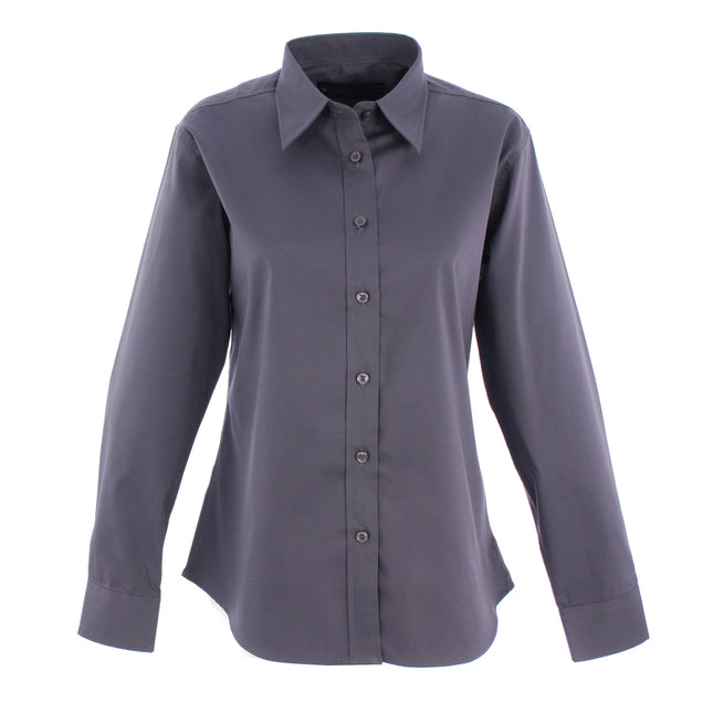 Ladies Pinpoint Oxford Long Sleeve shirt (UC703)
