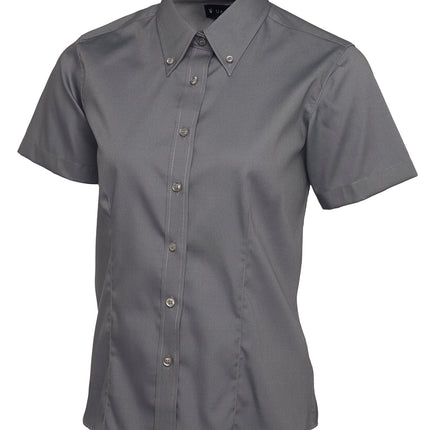 Ladies Pinpoint Oxford Short Sleeve shirt (UC704)