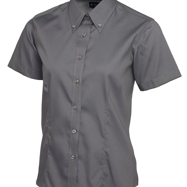 Ladies Pinpoint Oxford Short Sleeve shirt (UC704)