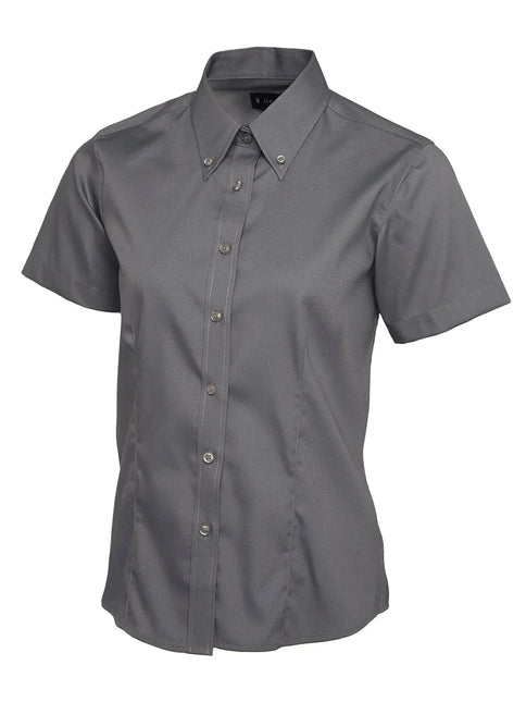 Ladies Pinpoint Oxford Short Sleeve shirt (UC704) My Store