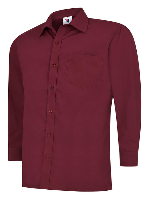 Men's Poplin Long Sleeve Shirt (UC709)