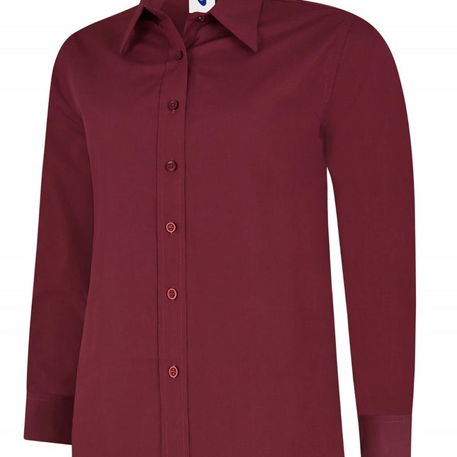 Ladies Poplin Full Sleeve Shirt (UC711)