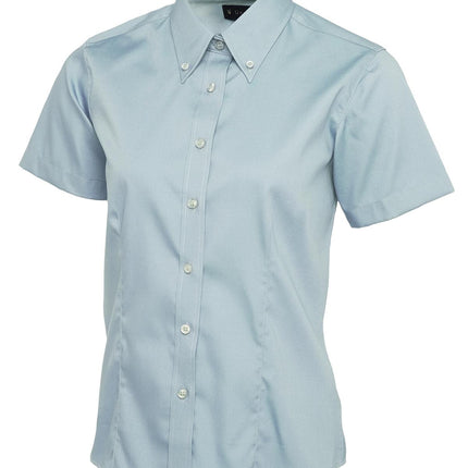 Ladies Pinpoint Oxford Short Sleeve shirt (UC704)