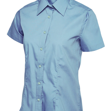 Ladies Poplin Half Sleeve Shirt (UC712)