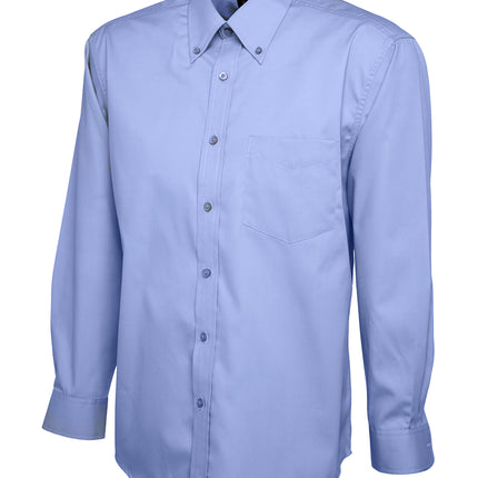 Men's Pinpoint Oxford Long Sleeve Shirt (UC701)