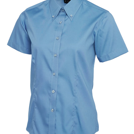 Ladies Pinpoint Oxford Short Sleeve shirt (UC704)
