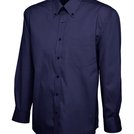 Men's Pinpoint Oxford Long Sleeve Shirt (UC701)