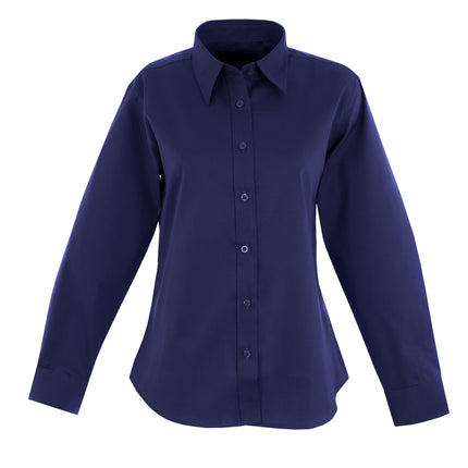 Ladies Pinpoint Oxford Long Sleeve shirt (UC703)