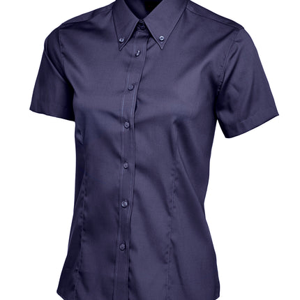 Ladies Pinpoint Oxford Short Sleeve shirt (UC704)