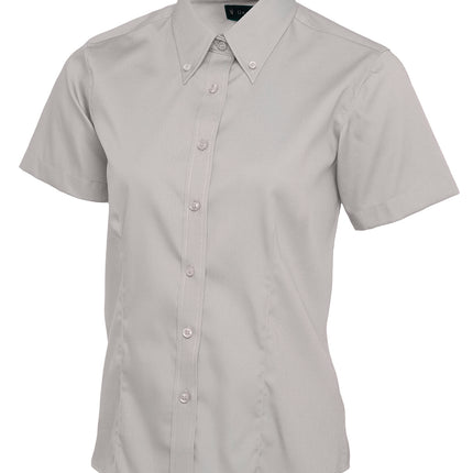Ladies Pinpoint Oxford Short Sleeve shirt (UC704)