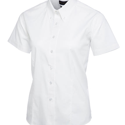 Ladies Pinpoint Oxford Short Sleeve shirt (UC704)