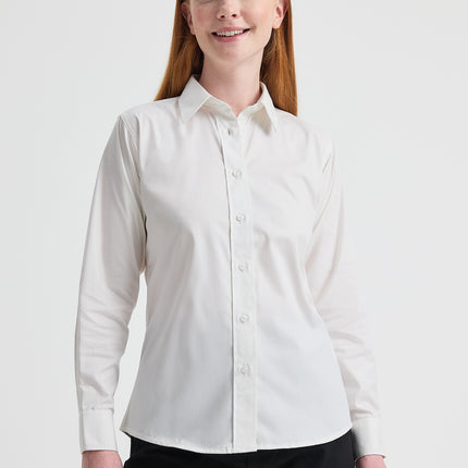 Ladies Pinpoint Oxford Long Sleeve shirt (UC703)