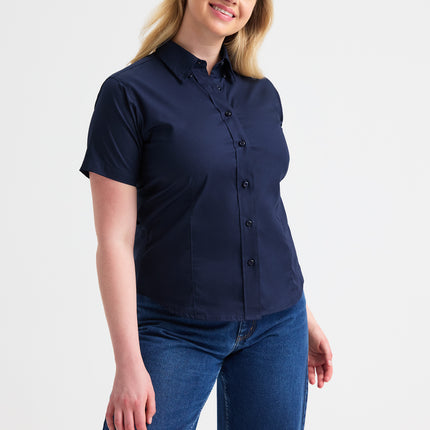 Ladies Pinpoint Oxford Short Sleeve shirt (UC704)
