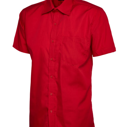 Men's Poplin Short Sleeve Shirt (UC710)
