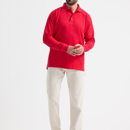 Long Sleeve Pique Polo Shirt (UC113)