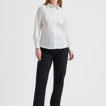 Ladies Pinpoint Oxford Long Sleeve shirt (UC703)