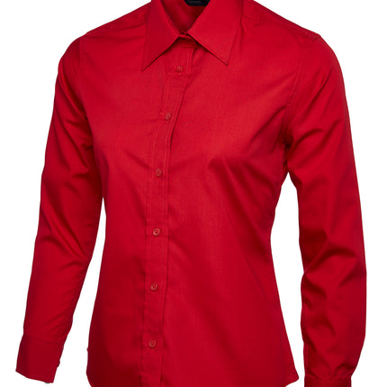 Ladies Poplin Full Sleeve Shirt (UC711)