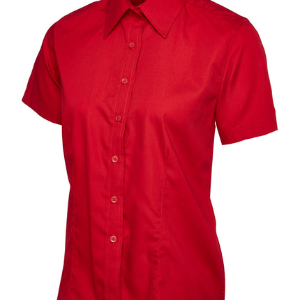 Ladies Poplin Half Sleeve Shirt (UC712)