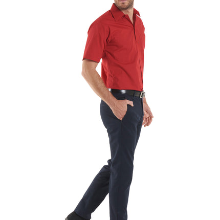 Men's Poplin Short Sleeve Shirt (UC710)