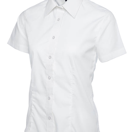 Ladies Poplin Half Sleeve Shirt (UC712)