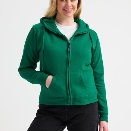 Ladies Classic Full Zip Hooded Sweatshirt (UC505)