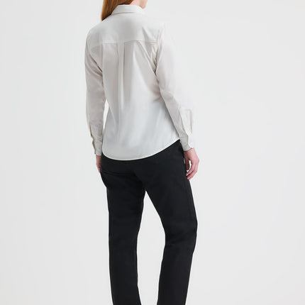 Ladies Pinpoint Oxford Long Sleeve shirt (UC703)