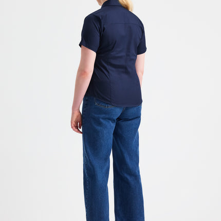 Ladies Pinpoint Oxford Short Sleeve shirt (UC704)