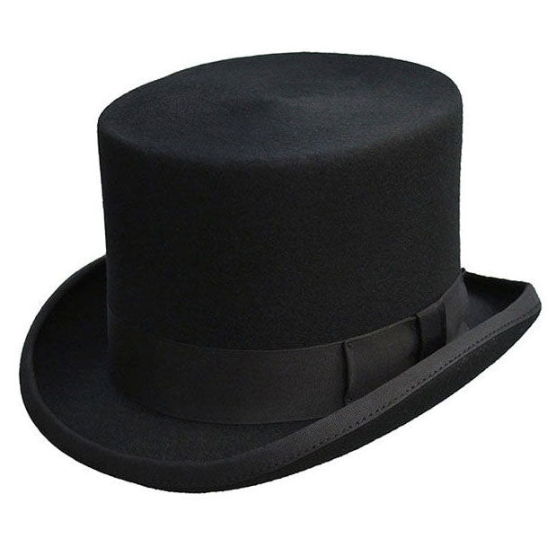 Formal Fashion Top Hat - 5" Wool Felt (Soft)